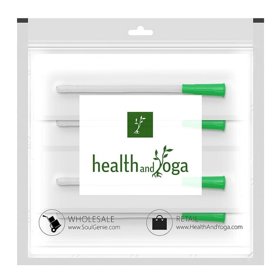 SoulGenie Enema Supplies – Short 15 Cm. Medical Grade Colon Tips - Saver Pack - Set of 10 (14 FR)