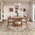 thumbnail image 4 of Roxstand Washable Area Rugs 5x7, Stain Resistant Lightweight Vintage Rugs for Living Room, Non Skid Farmhouse Bedroom Rugs(5'x7', Vintage01-Turmeric), 4 of 9