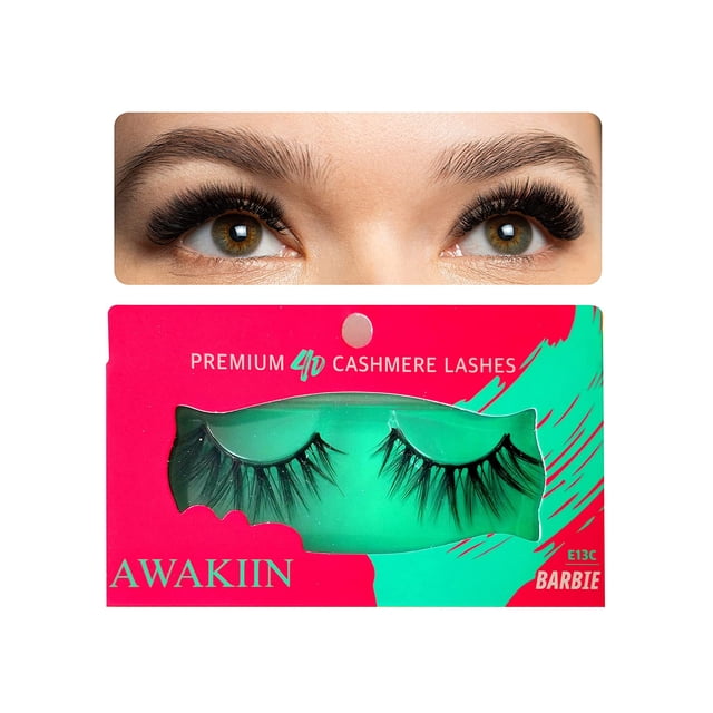 4D Premium Cashmere Natural False Lashes Fake Natural Eyelashes - Bold