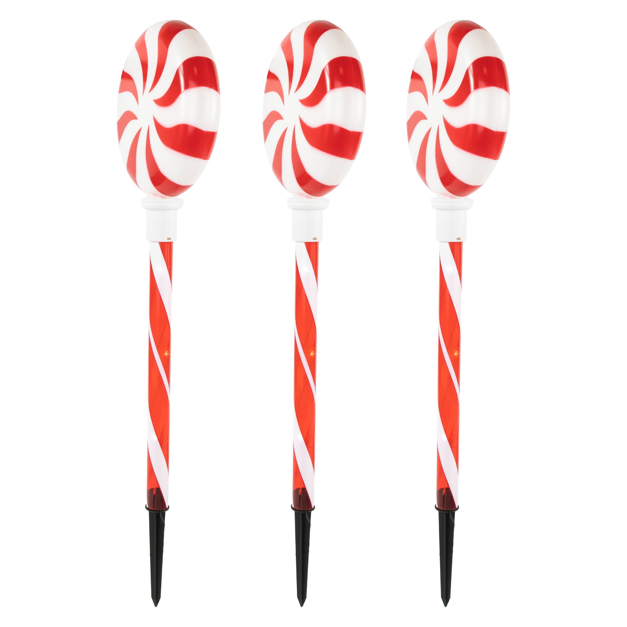 Northlight Peppermint Candy Pathway Markers