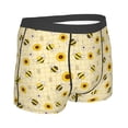 thumbnail image 4 of Haiem Sunflowers Bee Men's Boxer Briefs, Every Day Comfort Stretch Cotton Moisture-Wicking Underwear-X-Large, 4 of 8