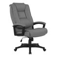 thumbnail image 1 of Scranton & Co High Back Charcoal Bonded Leather Office Chair Loop Arms, 1 of 11