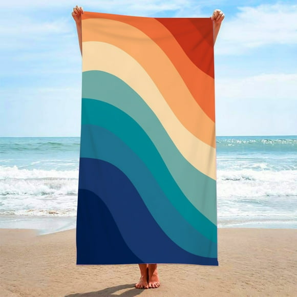 TIMIFIS Oversized Beach Towels 31x 62 in, Microfiber Thin Lightweight Towels for Swimming Pool Camping Beach Accessories, Quickly Dry Bath Blanket for Adults Men Women