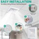 thumbnail image 3 of Bathroom Exhaust Fan Cover with Springs Replacement Parts, 3 of 5