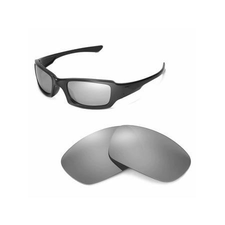 Walleva Titanium Polarized Replacement Lenses for Oakley Fives Squared Sunglasses