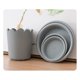 thumbnail image 5 of Maceta de pared moderna con soporte | Maceta colgante para interior y exterior | Macetas de plástico con orificio de drenaje y plato para decoración del hogar, balcón y jardín, 5 of 7