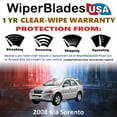 thumbnail image 2 of 2008 Kia Sorento Beam Wiper Blades Wipers w/1yr Warranty (Set of 2), 2 of 5