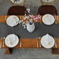 thumbnail image 3 of GHSDFBB Velvet Table Runner Rustic Style,Linen Farmhouse Table Runner for Dining Room Kitchen Party Dresser Décor,14x70 Inches,Ash Grey, 3 of 7