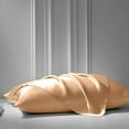thumbnail image 5 of Cloud Fino 100% Pure Silk Satin Sheet Set 6pcs, Silk Fitted Sheet,Silk Flat Sheet&Silk Pillowcases Set !(Cal King Peach), 5 of 5