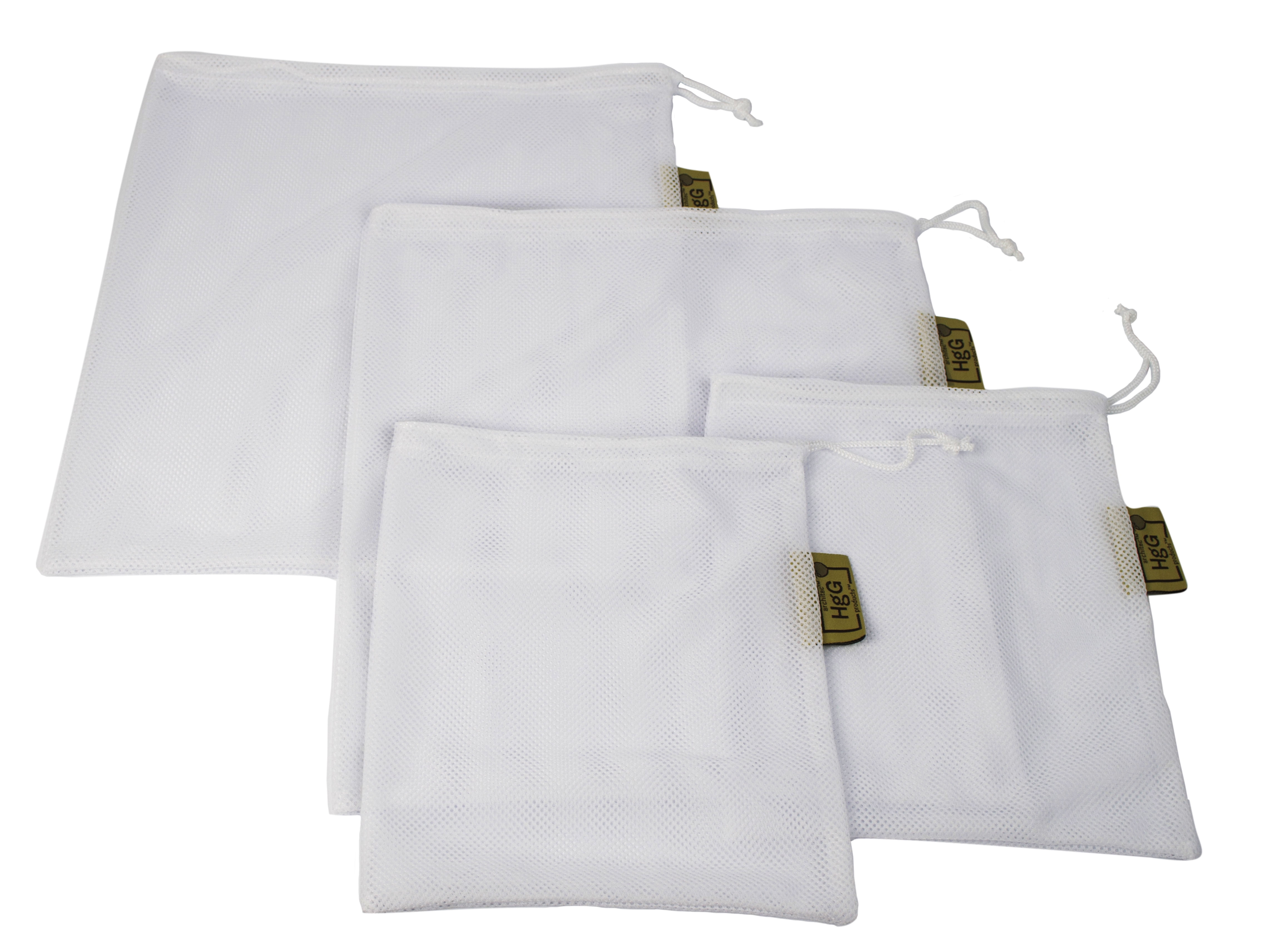 Harvest Reusable Mesh Produce Bags, 4 Ct - Walmart.com - Walmart.com