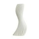 thumbnail image 5 of Jarrón decorativo de mesa, figura artística, maceta, botella curva para el hogar, Blanco L, 5 of 9