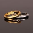 thumbnail image 2 of [Clearance]Gold Plated Rings Set 3Pcs Stackable Women's Rings Simple Ring for Wedding Anniversary, 2 of 4