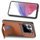 thumbnail image 2 of For Xiaomi 15 Case Card Holder Carbon Fiber Texture Leather Coated TPU Phone Cover - Green, 2 of 5