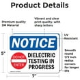 thumbnail image 2 of (2 Pack) Dielectric Testing In Progress Sign, 2 of 7