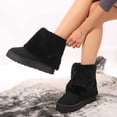 thumbnail image 6 of Viluyesy Womens Winter Snow Boots Warm Fuzzy Fleece Lined Comfortable Non Slip Outdoor Walking Shoes Black Size 6.5, 6 of 10