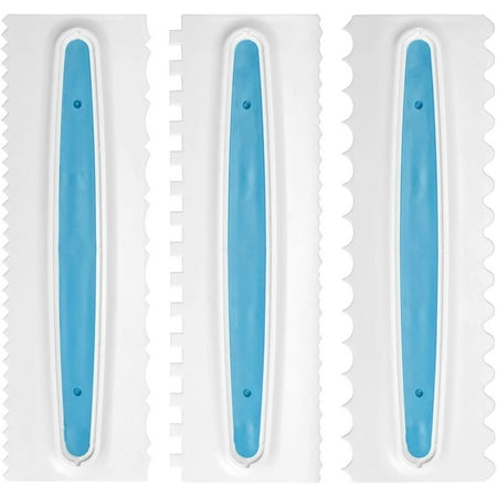 

Ateco 3 pc / 6 Design Set Icing Comb 9 x 2.5 White