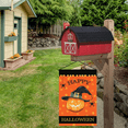 thumbnail image 5 of Arpillera vertical de doble cara, truco o trato bandera de jardín vertical de doble cara, Halloween, 5 of 5
