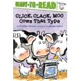 thumbnail image 1 of Libro Simon Spotlight Click Clack Moo: Las Vacas que Escriben a Máquina, 1 of 1