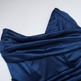 thumbnail image 6 of DHFJKG Formal Dresses For Women Silk Satin Long Dress Strapless V Neck Ruched Side Slit Solid Color Sexy Slim Fit Party Gown Soft Dresses, 6 of 9