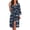 3D Sharks, variant on Colorful Cow Print Women's Nightgown Casual Soft Bathrobe Loose Fit Loungewear Trendy Lightweight Bathrobe for Holiday Vacation Travel