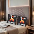 thumbnail image 2 of Set of 2 Decorative Throw Pillow Covers 18x18in - Black Background with Meditative Silhouette & Gradient Orange Design for Couch Bed Car, 2 of 8