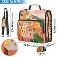 thumbnail image 2 of FORMRS Zipper Binder with Shoulder Strap 2-inch Ring 500 Sheet Capacity File Bag, Pink Cityscape Painting, 2 of 5