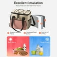 thumbnail image 5 of Byujiro Extra Large Lunch Bag, Big Capacity Insulated Cooler Tote for Picnic, Beach, Camping, Work, Family Outings, Leakproof Thermal Food Carrier with Handles, 5 of 6
