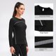 thumbnail image 4 of Traje de yoga de terciopelo para mujer, otoño e invierno, pantalones cálidos de manga larga, fitness, dos piezas, 02514+02323, 4 of 5
