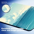 thumbnail image 3 of 31.5x11.8 Inch Durable Desk Mat, Water Resistant Anti-Fray Mouse Pad with Coastal Scenery, Non-Slip Rubber Back Desktop Mat for Business Office & Home Computer Use, 3 of 7