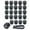 Black, variant on Nilvkv 20 Pack Rhinestone Wheel Lug Nut Covers 19mm Diamond Hub Decorative Caps Universal Fit for Car SUV Tire Screw Protection, Car Accessories