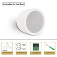 thumbnail image 6 of Sound Town 6.5" Weather-Resistant Pendant Speaker, 70V/100V/8-Ohm, Indoor/Outdoor Commercial Speaker for Home and Commerical Installation, White (STPDS-65W), 6 of 7