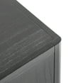 thumbnail image 6 of Christopher Knight Home Sideboard Buffet Cabinet with Solid Wood Legs, 4-Door Accent Cabinet, Black, 6 of 13