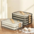 thumbnail image 3 of SDFGTstore Dumpling Storage Box with Lid Practical Food Organization Container Kitchenwares, 3 of 9