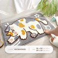 thumbnail image 2 of shiyou-Cat Bath Mat Bathroom Rug, Plush Microfiber Shower Rug Non-Slip Water Absorbent Bath Rug, Funny Animal Floor Mats for Kids Room, Bedroom, Kitchen (Calico Cat, 16 x 24), 2 of 4