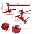 thumbnail image 2 of Genrics 3 Point Trailer Hitch with 2 Inch Receiver,49” Hay Spear and 2 Stabilizer Spears,3000 lbs Capacity,with Trailer Ball Gooseneck Drawbar Replacement for Category 1 Tractors, 2 of 6
