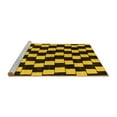 thumbnail image 2 of Ahgly Company Machine Washable Indoor Square Abstract Yellow Modern Area Rugs, 8' Square, 2 of 4