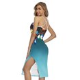 thumbnail image 2 of Led Christmas String Lights Printed Cross Back Cami Dress, Jesus Christian Fashion Summer Maxi Sexy Casual Dress For Women, 2 of 4