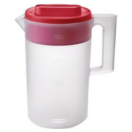 Save big on Rubbermaid Simply Pour Clear/Red Pitcher Plastic 1 gal! 5 Rubbermaid Simply Pour Clear/Red Pitcher Plastic 1 gal