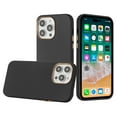 thumbnail image 2 of For Apple iPhone 15 Pro (6.1") Slim Classic Hybrid Around Rubber Gummy Gel Slick Hard Silicone TPU Chromed Button Cover ,Xpm Phone Case [ Black ], 2 of 3