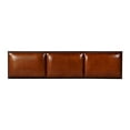 thumbnail image 3 of Beaumont Lane Transitional 62"W Leather and Iron Accent Bench in Brown, 3 of 5
