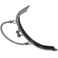 thumbnail image 2 of Purse Handle, Purse Making Supplies DIY Making Supplies Purse Clasp Frame Clasp Lock  For Handbag For Purse For Coin Bag Making Ruthenium,Gold,Silver,Bronze, 2 of 8