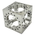thumbnail image 6 of Ultra High Vacuum Chamber Stainless Steel Conflat Flange 6-Way Cube CF100, 6 of 15