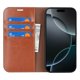 thumbnail image 2 of For iPhone 17 Pro Case Crazy Horse Texture Split Leather Wallet Phone Cover - Dark Brown, 2 of 5