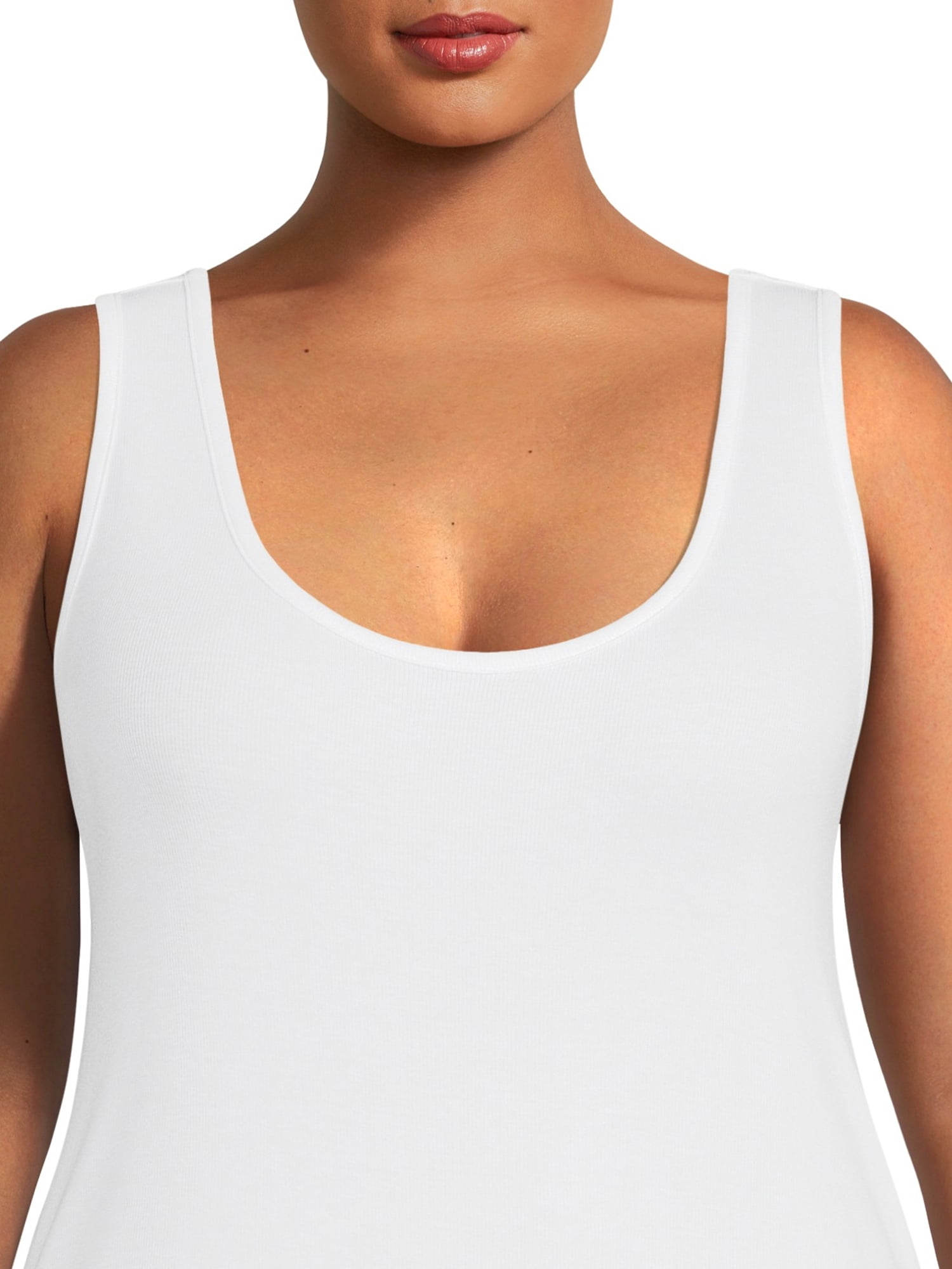 Terra & Sky Women's Plus Size Everyday Essential Layering Tank Top, 3-Pack