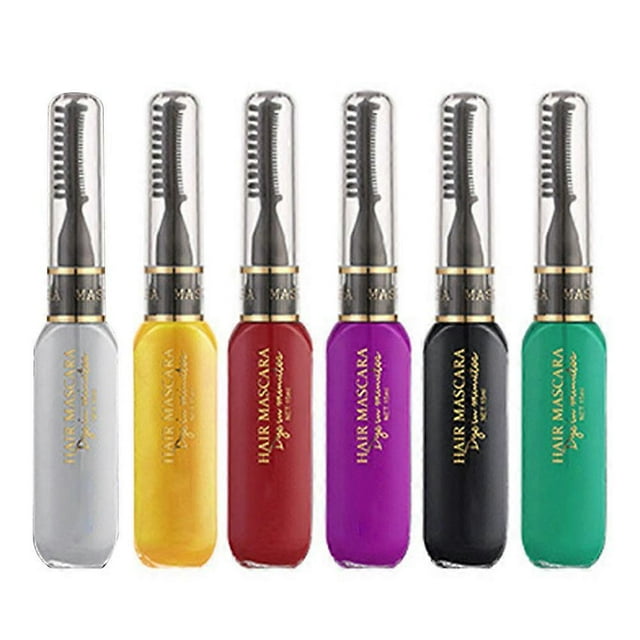 6 Colors Temporary Hair Dye for Girls Bright Colors Safe Easy Blending Washable Disposable Hair Dye Color Type B
