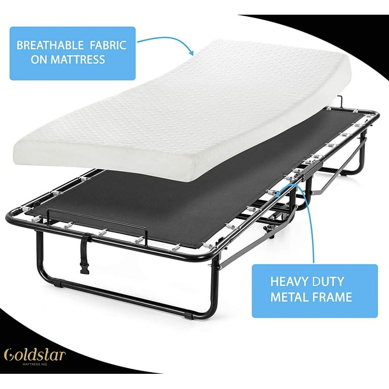 Lucid cot rollaway cheap bed with mattress