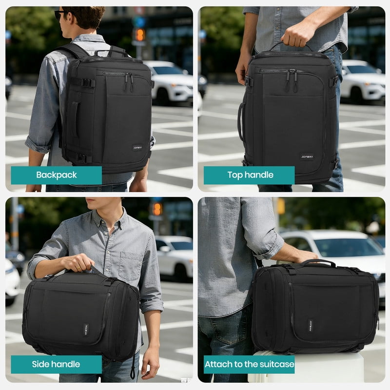 Joyway Travel Backpack for Women & Men Large Capacity Carry On Backpack with Shoe Compartment Waterproof Weekender Bag Laptop Backpack with Wide Opening Overnight Bag for Travel Work Gym