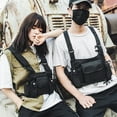 thumbnail image 6 of WRKEKC Storage Bins Radio Chest Bag Universal Hands Free Radio Front Bag Hip Hop Bag Chest Vest Bag Sling Bag Two-Way Radio Talkie Vest Black S, 6 of 8