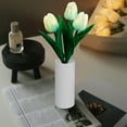 thumbnail image 6 of Yooshoverk Tulips Lamp Lights , Desk Lamp Led Simulation Tulips Night With Vase,Table Lamp Ornaments For Home Living Room Desktop Decor For Home Decor Blue 12.2X5.51X4.53In, 6 of 6