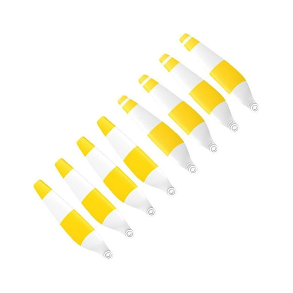 KLKCMS 8x Hélices pour 6030F Multicolore Remplacer Flexible Faible Bruit Accessoires Portable Double Blanc Jaune